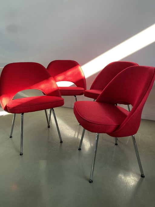 4 X Vintage Stoel M72 Rood