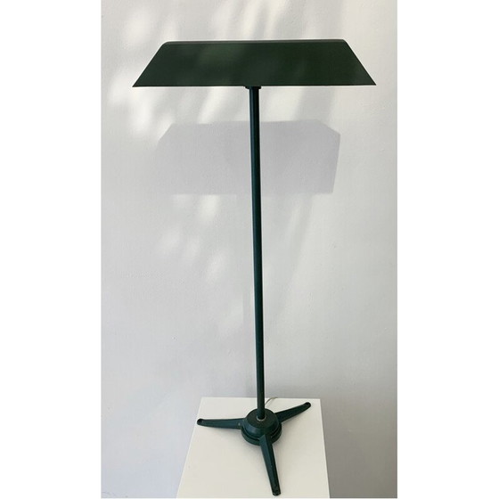 Image 1 of Groene metalen vloerlamp, 1950