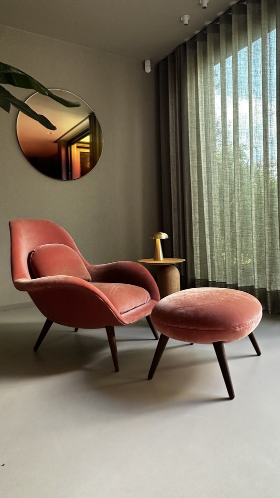 Image 1 of Fredericia The Swoon Chair + Ottoman