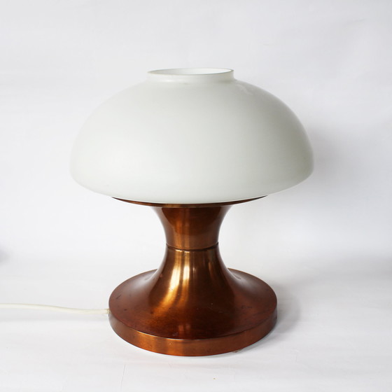 Image 1 of Lamp uit het ruimtetijdperk met opaal glas