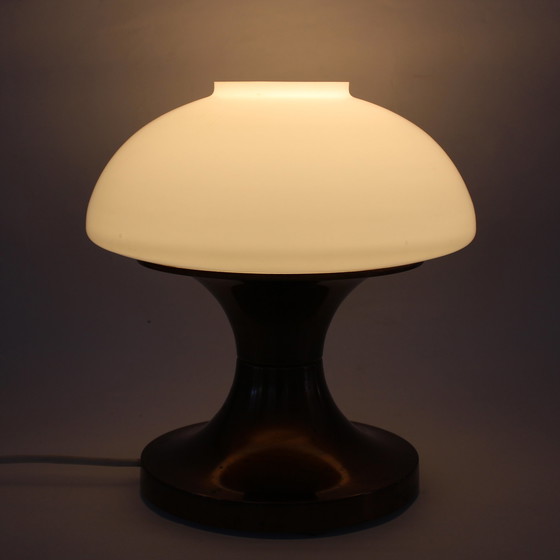 Image 1 of Lamp uit het ruimtetijdperk met opaal glas