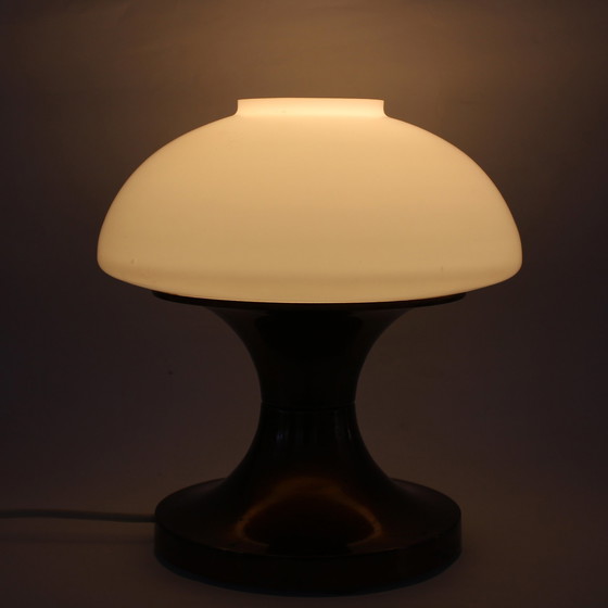 Image 1 of Lamp uit het ruimtetijdperk met opaal glas