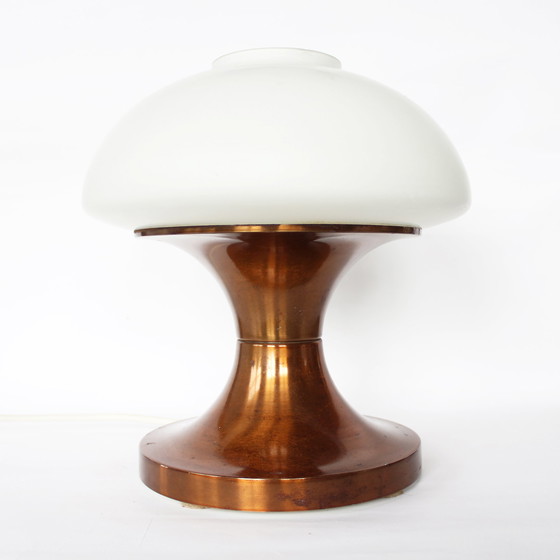 Image 1 of Lamp uit het ruimtetijdperk met opaal glas