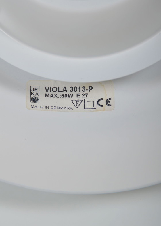 Image 1 of Deense hanglamp 'Viola' (3013-P) van Jeka Metaltryk, jaren '80