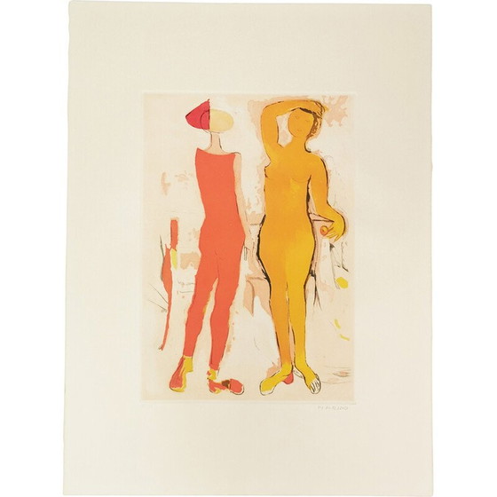 Image 1 of Vintage schilderij "Marino van Shakespeare" voor Zwr, Londen 1978