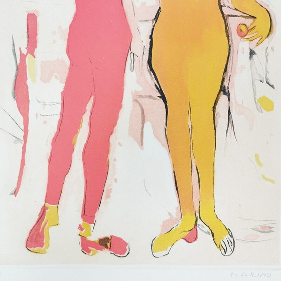 Image 1 of Vintage schilderij "Marino van Shakespeare" voor Zwr, Londen 1978