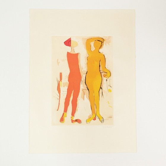 Image 1 of Vintage schilderij "Marino van Shakespeare" voor Zwr, Londen 1978