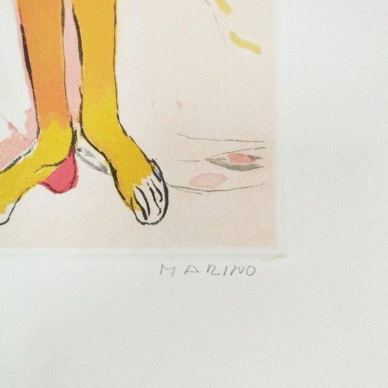 Image 1 of Vintage schilderij "Marino van Shakespeare" voor Zwr, Londen 1978