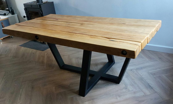 Image 1 of Dokx Robuuste Beuken Tafel