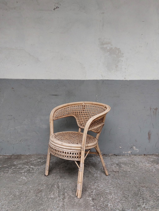 Vintage rotan stoel