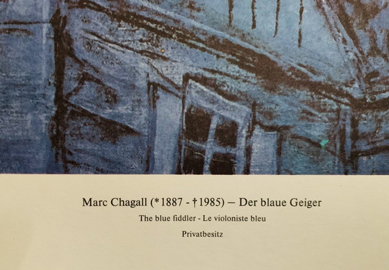 Image 1 of Marc Chagall: “The Blue Fiddler, 1947" 