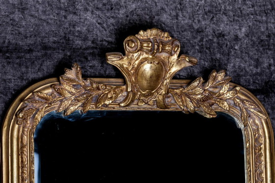 Image 1 of Xxl Kuifspiegel Antiek Goud