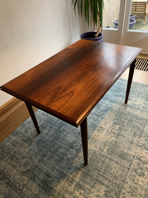 Vintage palissander uitschuifbare eettafel