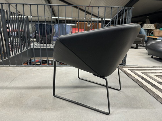 Image 1 of Montis Ella fauteuil zwart leer design stoel