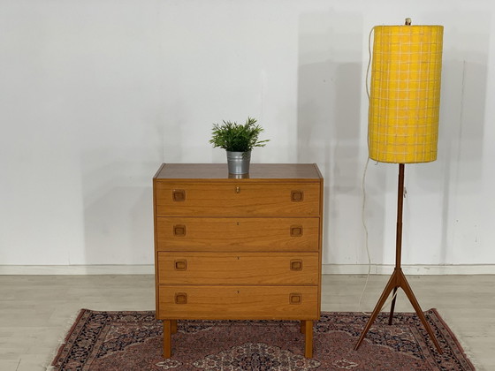 Image 1 of Mid Century teakhouten ladekast buffetkast ijdelheid vintage