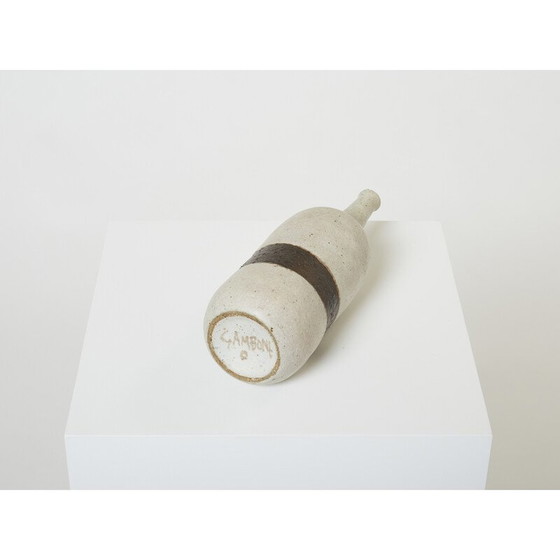 Image 1 of Geglazuurde aardewerk vaas van Bruno Gambone, 1970