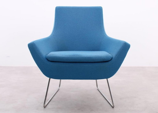 Swedese Happy Easy Low Back Fauteuil Blauw