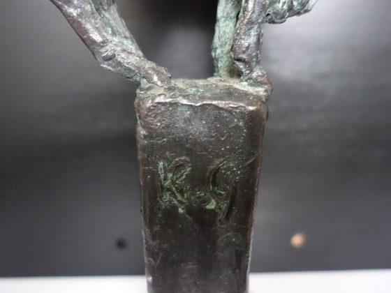 Image 1 of Karel Gomes Bronzen Berggeit