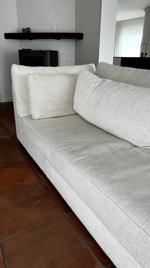 Stoffen Beige Lounge Zetel In Ibiza Stijl, Hoge Kwaliteit