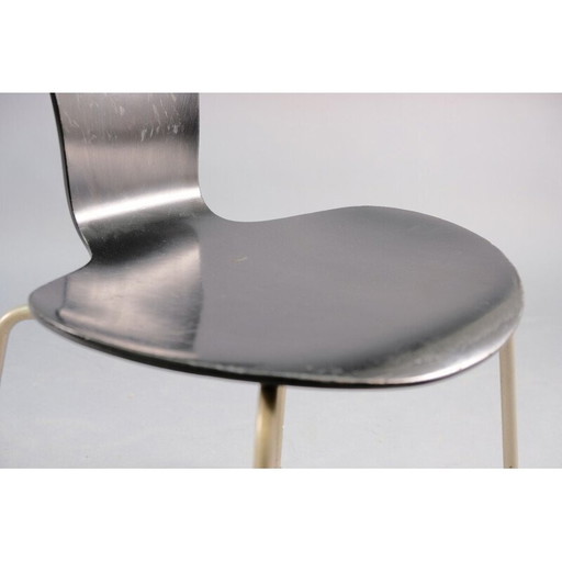 Set van 6 vintage houten eetkamerstoelen van Arne Jacobsen voor Fritz Hansen, 1959