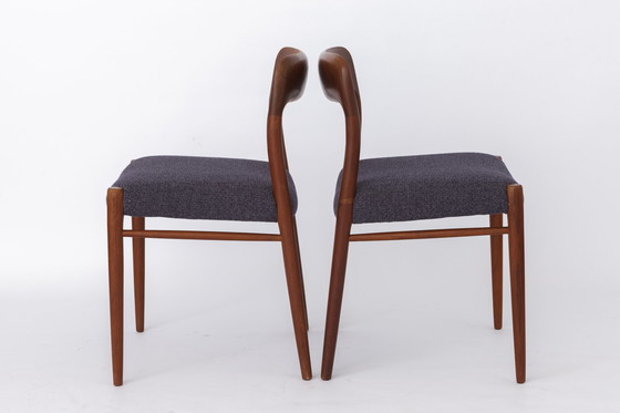 Image 1 of 2 Vintage stoelen Niels Moller, Model 75, Teak, 1950, Deense Vintage