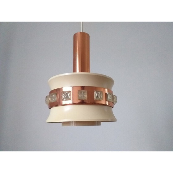 Image 1 of Set van 3 vintage hanglampen, Zweden 1960