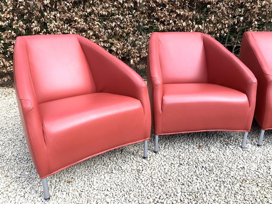 Image 1 of 4x Bert Plantagie Lounge Fauteuils