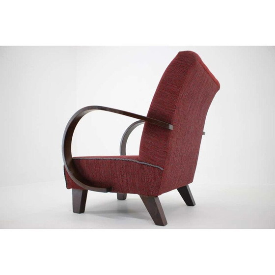 Image 1 of Vintage fauteuil van Jindrich Halabala, Tsjecho-Slowakije 1950