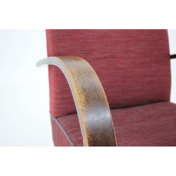 Image 1 of Vintage fauteuil van Jindrich Halabala, Tsjecho-Slowakije 1950