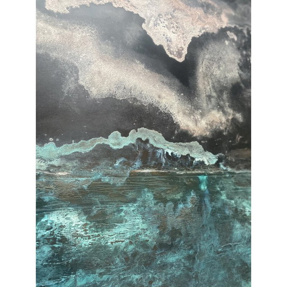 Image 1 of Vintage schilderij "Affleurement" van Frédérique Domergue