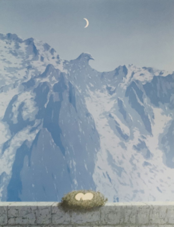 Image 1 of René Magritte: “Le Domaine D'Arnhem, 1962”. Gesigneerd In De Plaat. 