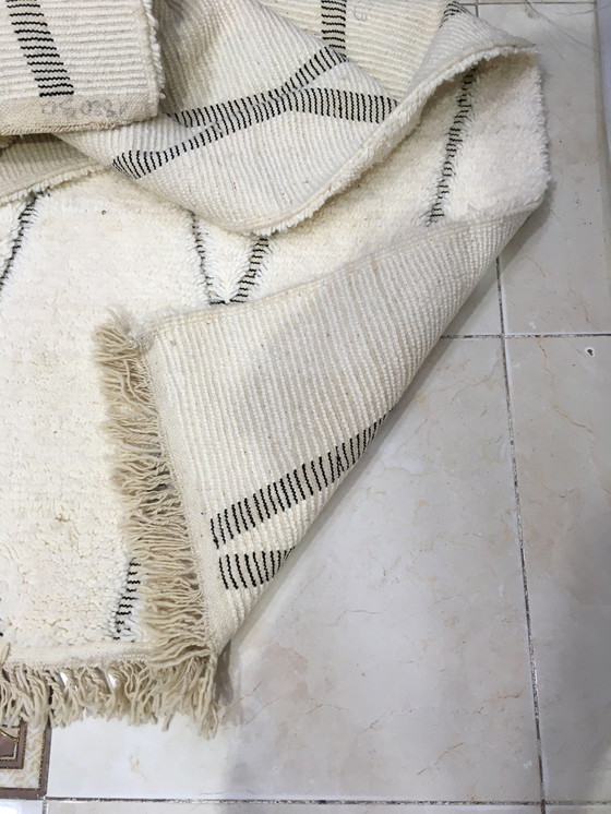 Image 1 of Beni Ouarain Marokkaans Berber Vloerkleed 2m97 x 1m91