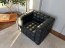 2x Josef Hoffmann Kubus fauteuils van Wittmann