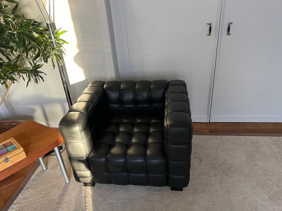 Image 1 of 2x Josef Hoffmann Kubus fauteuils van Wittmann