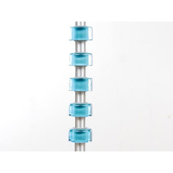 Image 1 of Scandinavische vloerlamp met aluminium en glas van Carl Fagerlund voor Orrefors - 1960