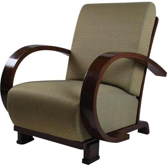 Image 1 of Mid century fauteuil van de Joodse gemeenschap van Olomouc - 1930