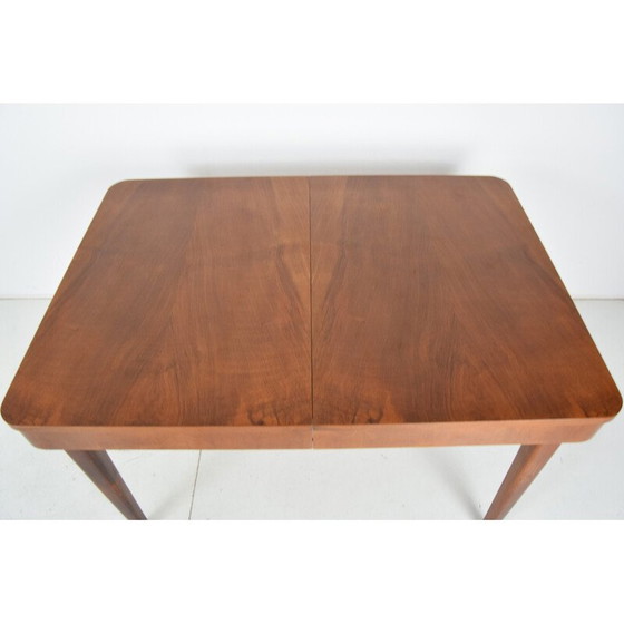 Image 1 of Art deco vintage uitschuifbare eettafel door Jindrich Halabala, Tsjecho-Slowakije 1940