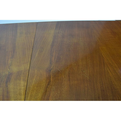 Art deco vintage uitschuifbare eettafel door Jindrich Halabala, Tsjecho-Slowakije 1940