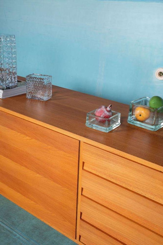 Image 1 of Vintage blond dressoir 60s Minimalist credenza sideboard
