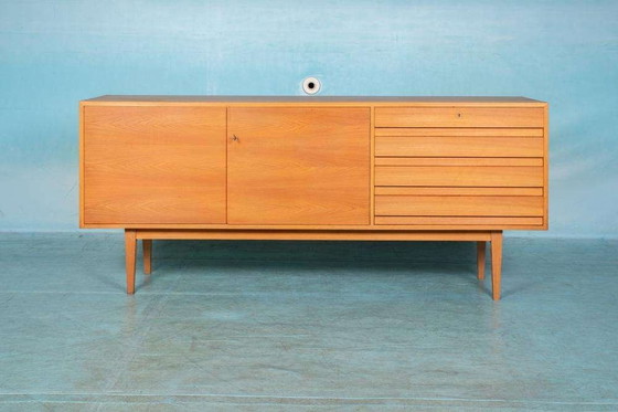 Image 1 of Vintage blond dressoir 60s Minimalist credenza sideboard