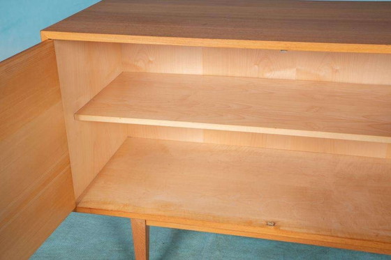 Image 1 of Vintage blond dressoir 60s Minimalist credenza sideboard