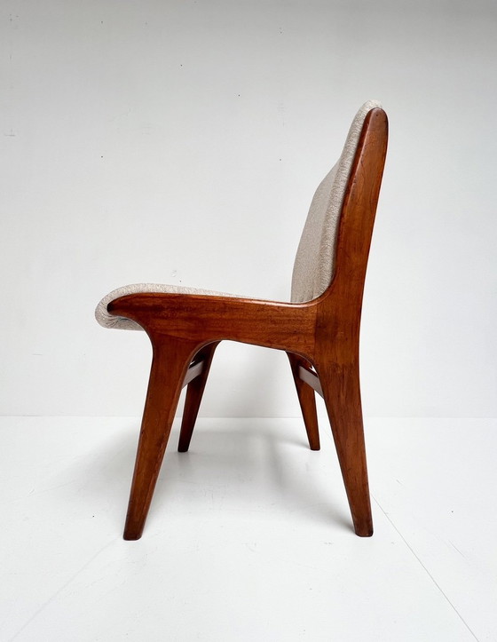 Image 1 of Set Van 4 Opnieuw Gestoffeerde Mahjongg Stoelen, 1950'S