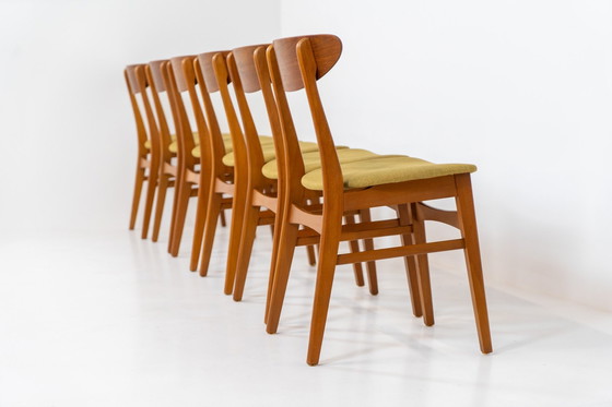 Image 1 of Set van 6 teakhouten eetkamerstoelen van Falsled Møbelfabrik (Denemarken, 1960S).