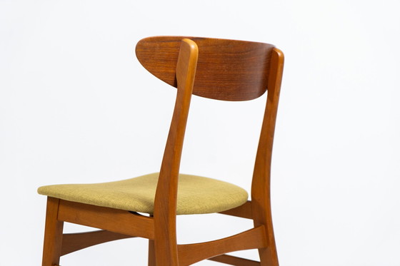 Image 1 of Set van 6 teakhouten eetkamerstoelen van Falsled Møbelfabrik (Denemarken, 1960S).