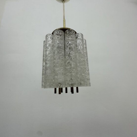 Image 1 of 1x Doria Leuchten Hanglamp met Glazen Cilinders, 1970's