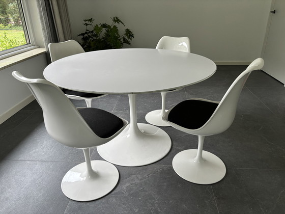 Image 1 of Tulip set vintage Knoll 4x stoelen en tafel