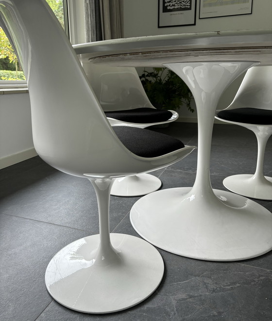 Image 1 of Tulip set vintage Knoll 4x stoelen en tafel