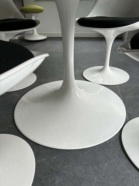 Image 1 of Tulip set vintage Knoll 4x stoelen en tafel