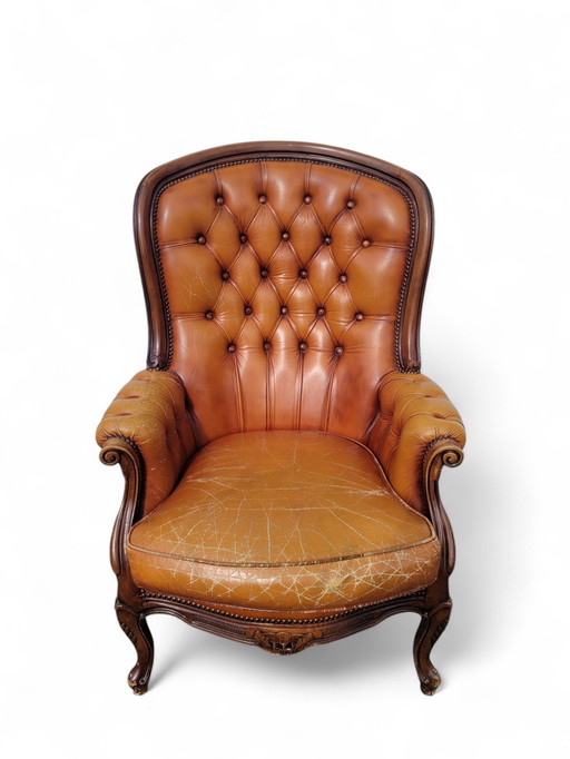 Klassieke Chesterfield Lounge Fauteuil