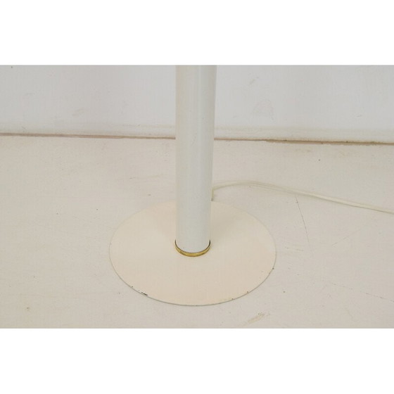 Image 1 of Vintage vloerlamp van melkglas, metaal en messing, Tsjecho-Slowakije 1970